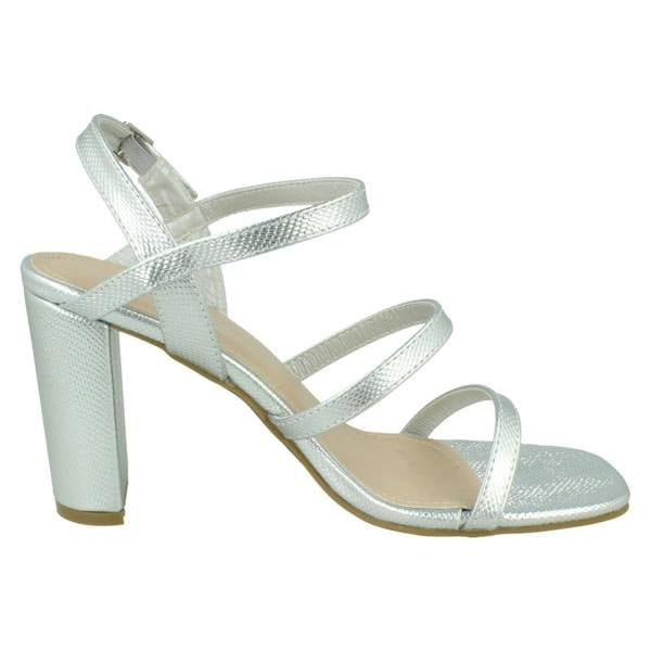 Spot On Ladies Spot On Strappy High Heel Sandal F1R2043