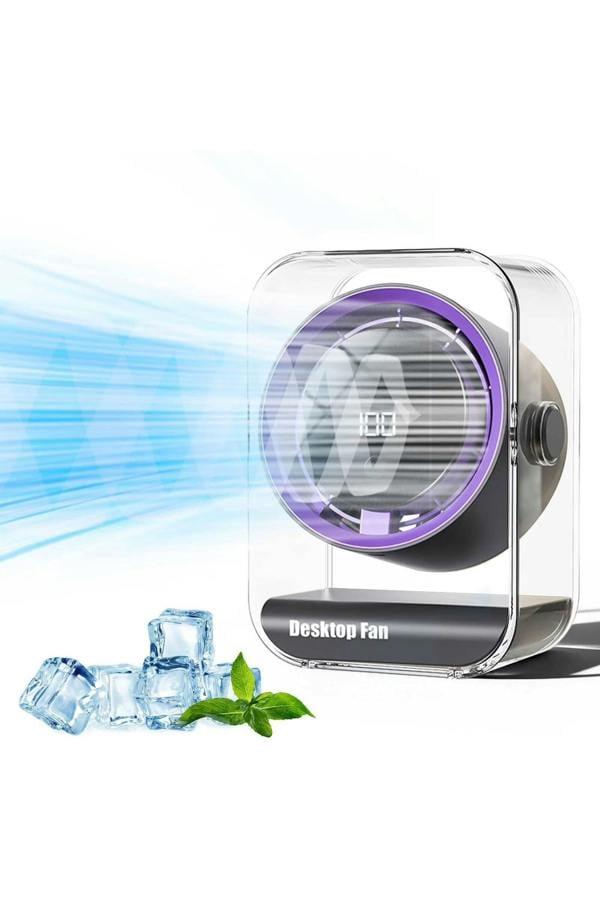 Dyzi Smart Desktop Fan 100 Speed Rechargeable Silent Table Fan