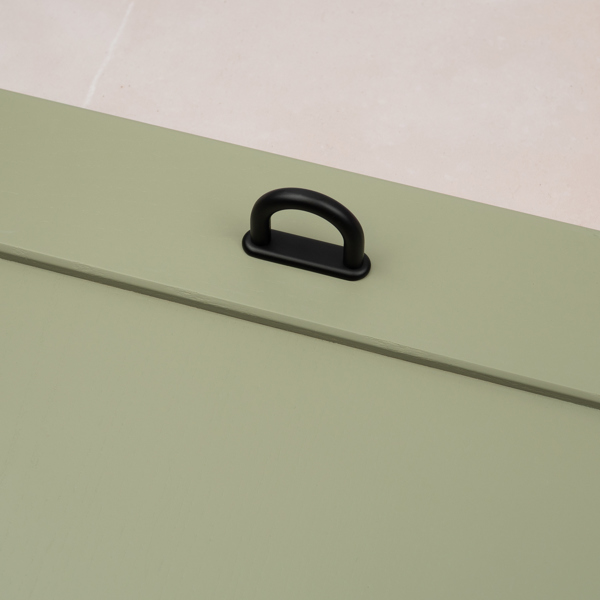 Handle & Home Matt Black Loop Cabinet Handles with Backplate - 32mm Handle