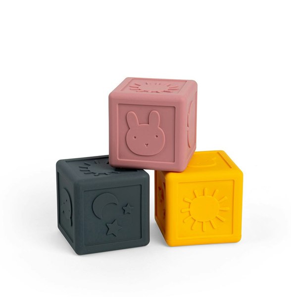 Bigjigs Toys Silicone Sensory Cubes - Ideal For Sensory Development