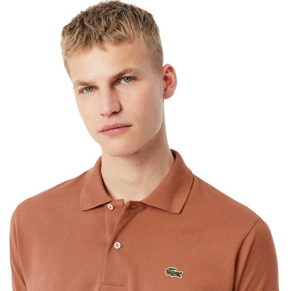 Lacoste Mens L.12.12 Original Pique Classic Polo Shirt - Light Brown - 