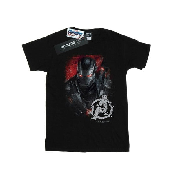Marvel Boys Avengers Endgame War Machine Brushed T-Shirt - Black