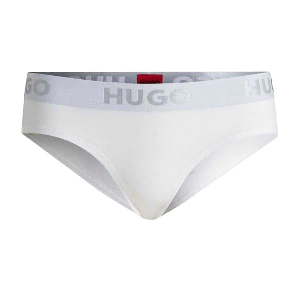 Hugo Womens/Ladies Sporty Logo Briefs - White - 