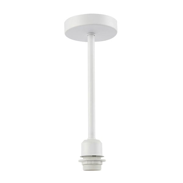 Classic Matte White Ceiling Light Fixture to Showcase Lamp Shades Image 1