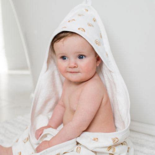 Lulujo - Hooded Towel - Rainbow