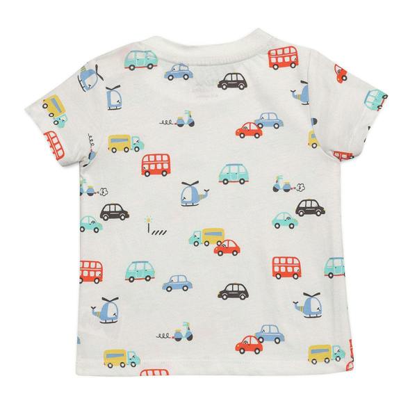 Mini Cuddles Baby Boys Lion Patch Dungaree Set With Matching Cap, Blue