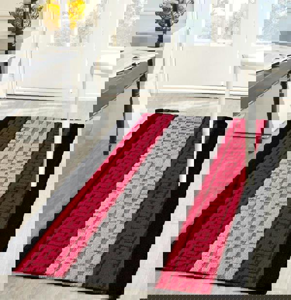 Smart Living Gel Back Mat - Black Red