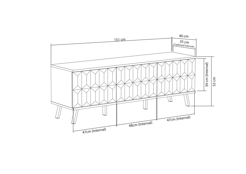 Frank Olsen Furniture Elevate 1500 TV Cabinet