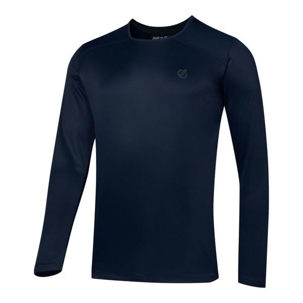 Dare 2B Mens Ventura Grid Crew Neck Fleece Top - Navy - 