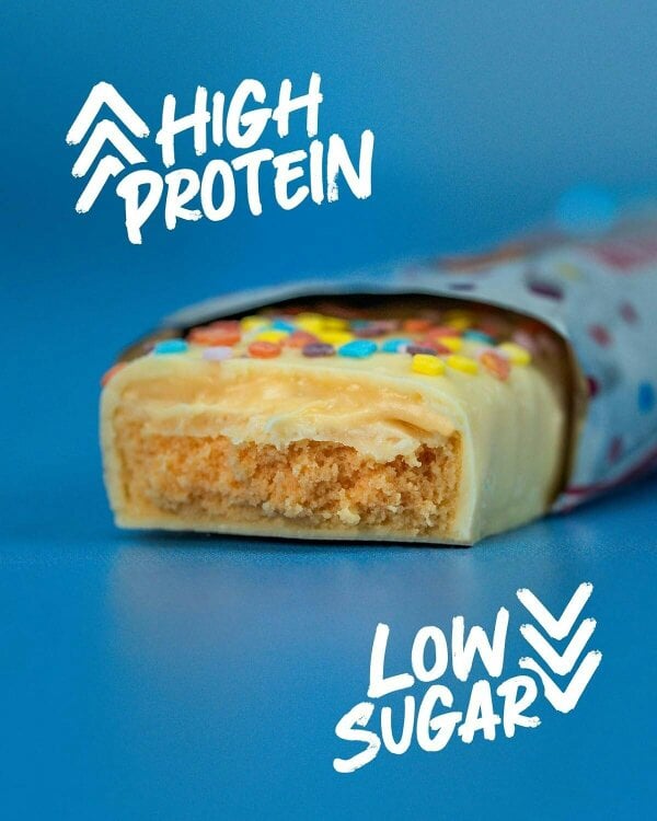Grenade High Protein, Low Sugar Bar - Birthday Cake, 12 x 60 g