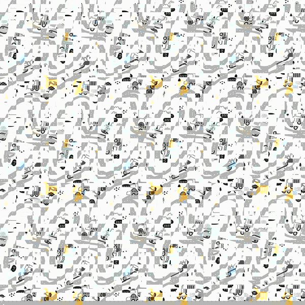 Construction Vehicles Road Map Lampshade freeshipping - Big Little Bedrooms