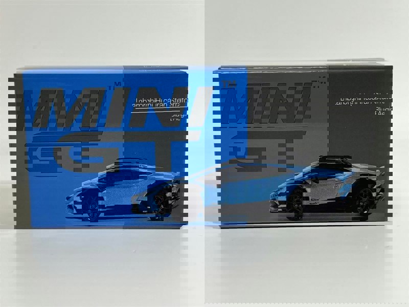 Mini GT Lamborghini Huracan Sterrato Blue Aegir LHD 1:64 Scale Mini GT MGT00807L