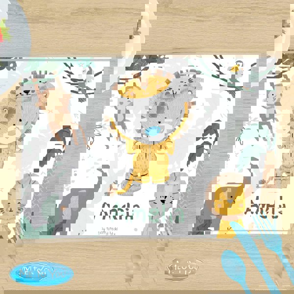 Personalised Memento Company Personalised Tiny Tatty Teddy Jungle Animals Placemat