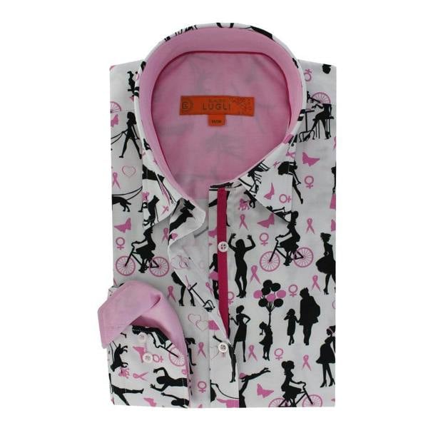 NHS SUPPORT HUMANITY WOMENS PRINT SHIRT - Premium Men's Patterned Shirt by Claudio Lugli | Bold Design, Tailored Fit, Best Printed Shirts