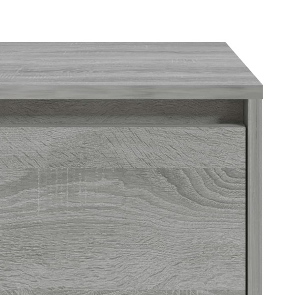 Berkfield Bedside Cabinet Grey Sonoma 45x34x44.5 cm Engineered Wood