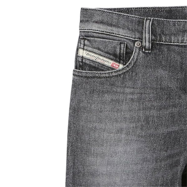 Diesel 2023 D-Finitive Regular Fit Straight Leg Faded Jeans - Grey