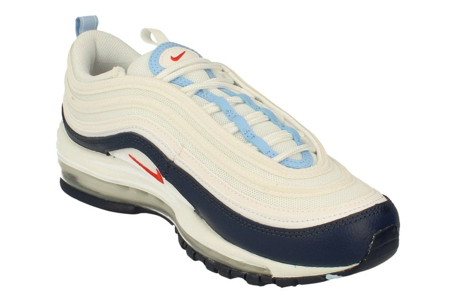 Nike Air Max 97 Mens Dm2824  100 - White Chile Red Midnight Navy 100 - Photo 3