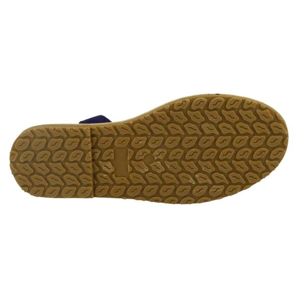 Spot On Ladies Spot On Elasticated Slingback Open Toe Flat Sandals