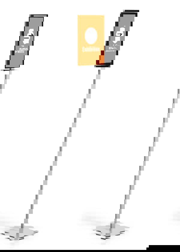 Durable INFO STAND BASIC Aluminium Display Panel Info Floor Sign A4 | 1.3m