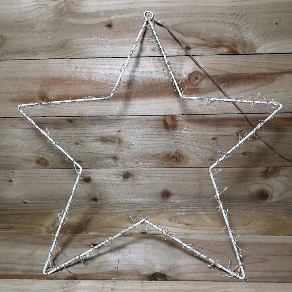 Samuel Alexander 60cm Large Christmas Animated LED Star Silhouette 280 LED Outdoor Garden Decoration