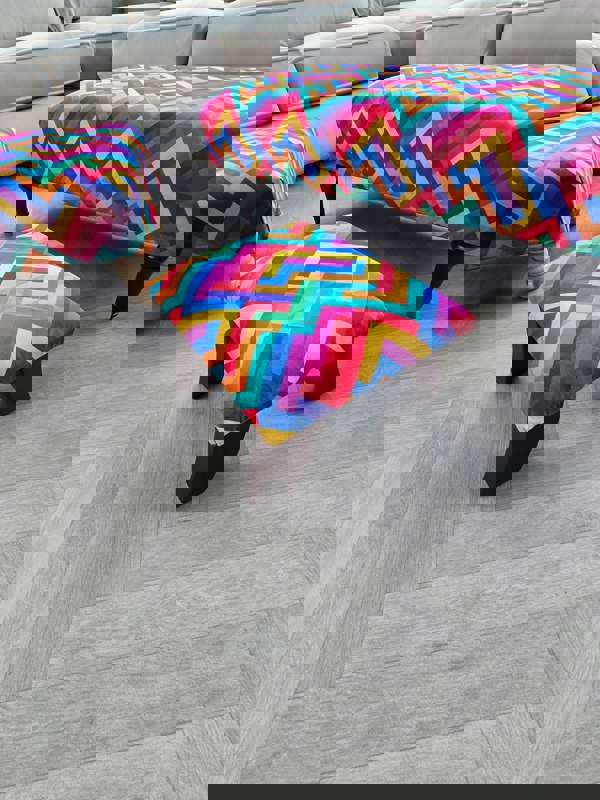 ISTOOLS Premium Multi-Colour Trem Footstool Pouffe – Stylish, Comfortable & Versatile