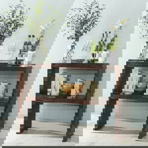 IH Design Maxen Mango Console Table with Shelf