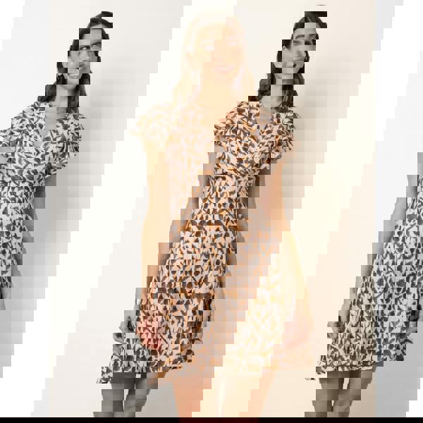 Blue Vanilla Angel Sleeve Mini Dress