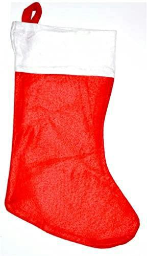 38cm Red Felt Christmas Santa Stocking Hanging Sack for Festive Home Decor image 5
