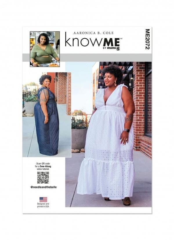 Know Me Sewing Pattern 2072, Jumpsuits, Dresses for Women, M1 (10-12-14-16-18) - Easy