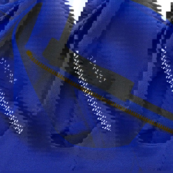 Roland Mouret asymmetric shift dress in a cobalt blue crepe fabric