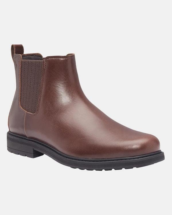 Timberland Stormbucks Mens Full Grain Leather Mid Chelsea Boots - Dark Brown | CHO | Designer Mens Chelsea Boots - Dark Brown - UK8 EU42 US8.5 - 198269795369