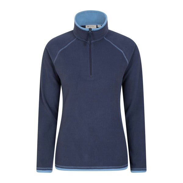 Mountain Warehouse Women's Montana Half Zip Fleece Top - Navy