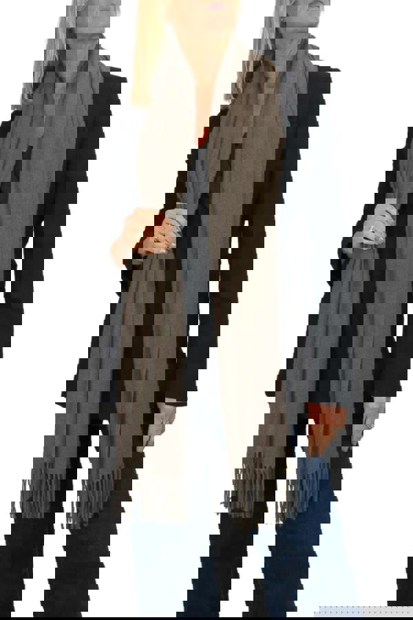 Paulo Due Wool Blend Pashmina Scarf Solid Colour