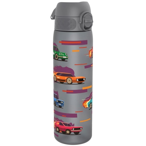 ION8 Leak Proof Slim Water Bottle, Recyclon, Sport Cars, 500ml (18oz)
