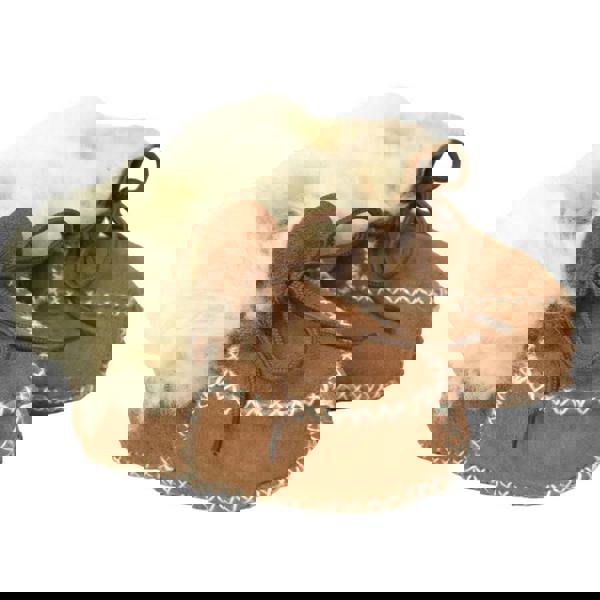 Eastern Counties Leather Kids Sheepskin Lace Up Boots - Chestnut