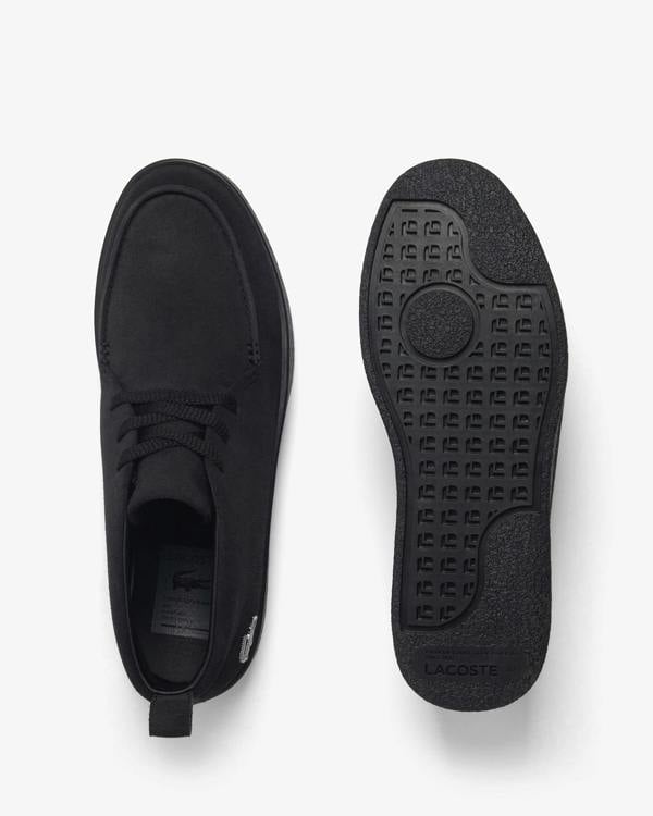 Lacoste Baseshot Mens Chukka Boots - Black/Black 02H | CHO | Designer Mens Boots