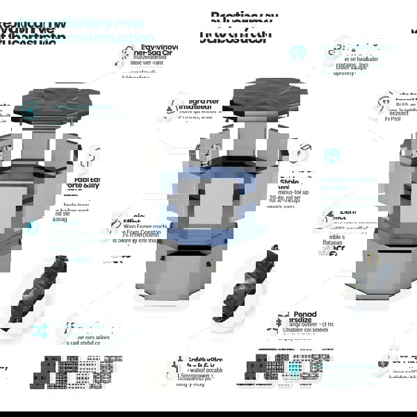 Como v2 | 6-Person Eco Foam Hot Tub | Integrated Heater | Charcoal Black - Wave Spas USA