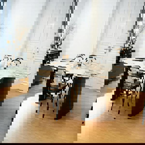 Weilai Concept Tambo Dining Table, Pebble Shape, Sintered Stone