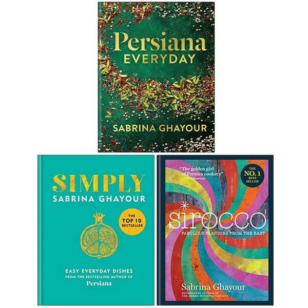 3 Book set Persiana Everyday, Simply Easy everyday dishes, Sirocco Fabulous Flavours from the East