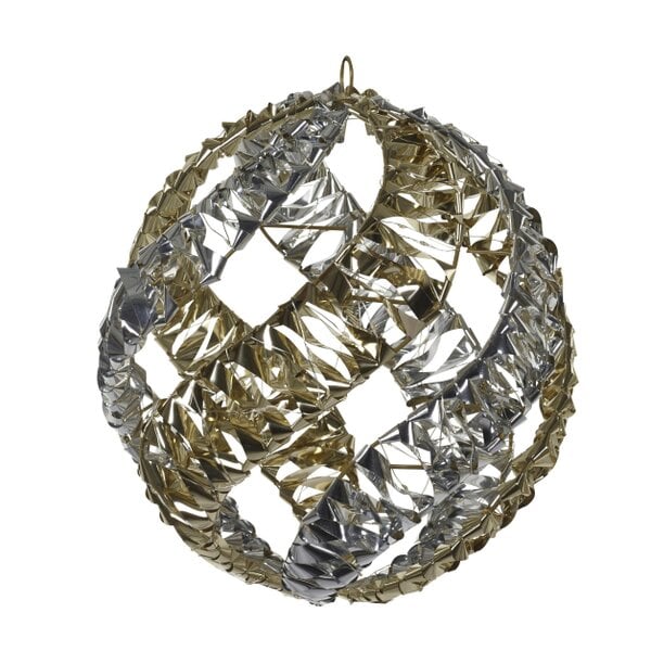 MySmartBuy Silver Gilt Helix Bauble 30cm LV