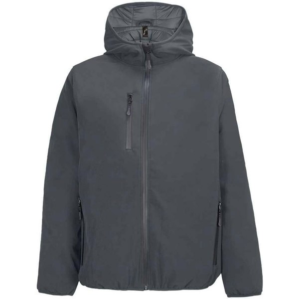 SOLS Mens Falcon Padded Soft Shell Jacket - Charcoal
