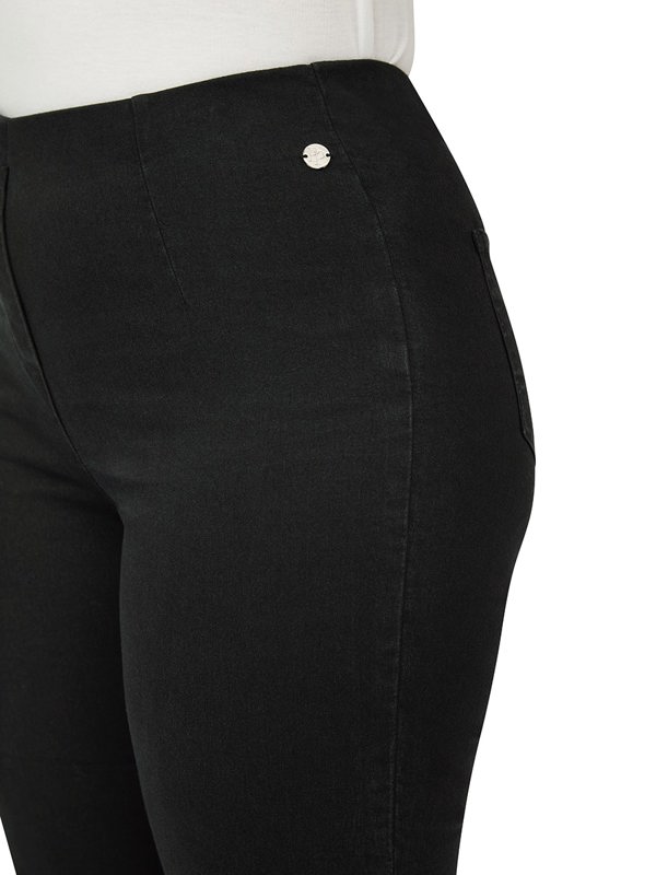 PennyPlain Wide Cropped Jegging - Black Wash