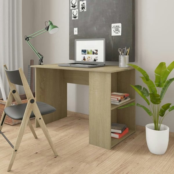 Berkfield Desk Sonoma Oak 110x60x73 cm Engineered Wood