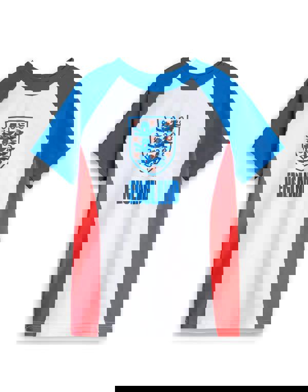 England Boys White Logo Swim Top
