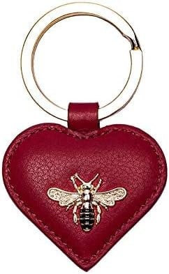 Mala Leather Leather Bumble Bee Keyring With Gift Dustbag