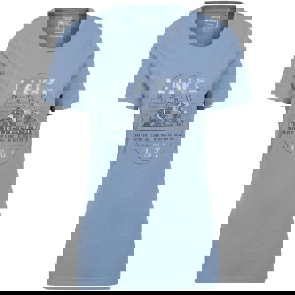 Mountain Warehouse Womens Lake District Printed T-Shirt - Dark Blue