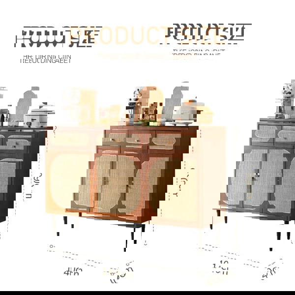 Antonio Long Sideboard, Solid Wood with grey sideboard small