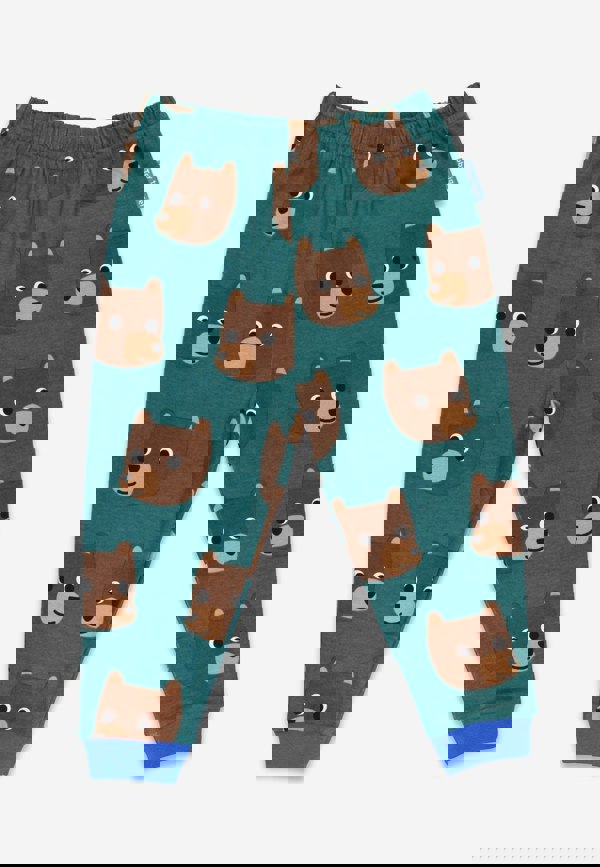 Organic Brown Bear Print Pyjamas - Toby Tiger