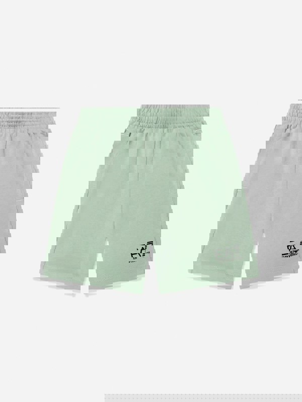 EA7 Emporio Armani Boys Logo Bermuda Shorts in Green