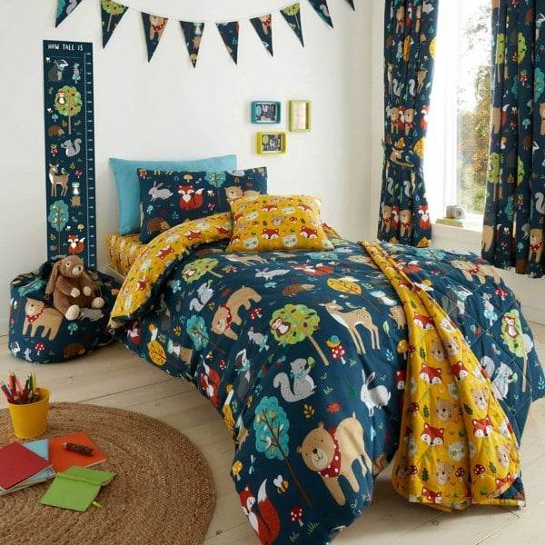 Woodland Friends Bedding Kids Bedding - Happy Linen Company